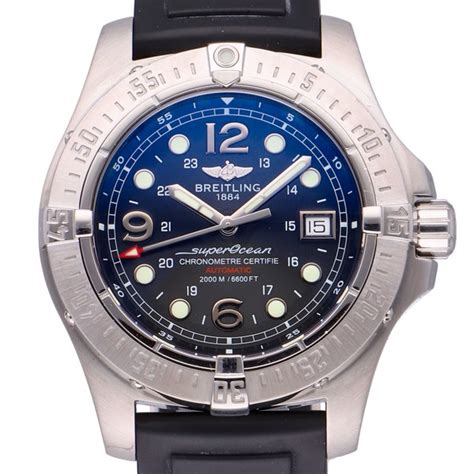 44 breitling superocean a17392 rubber|breitling superocean 44 special blue.